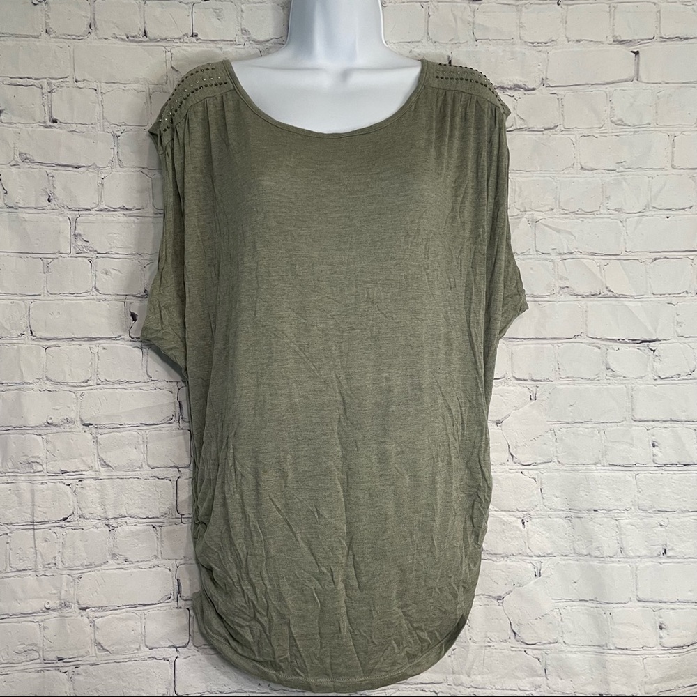 Large Blouse With Embellished Shoulders